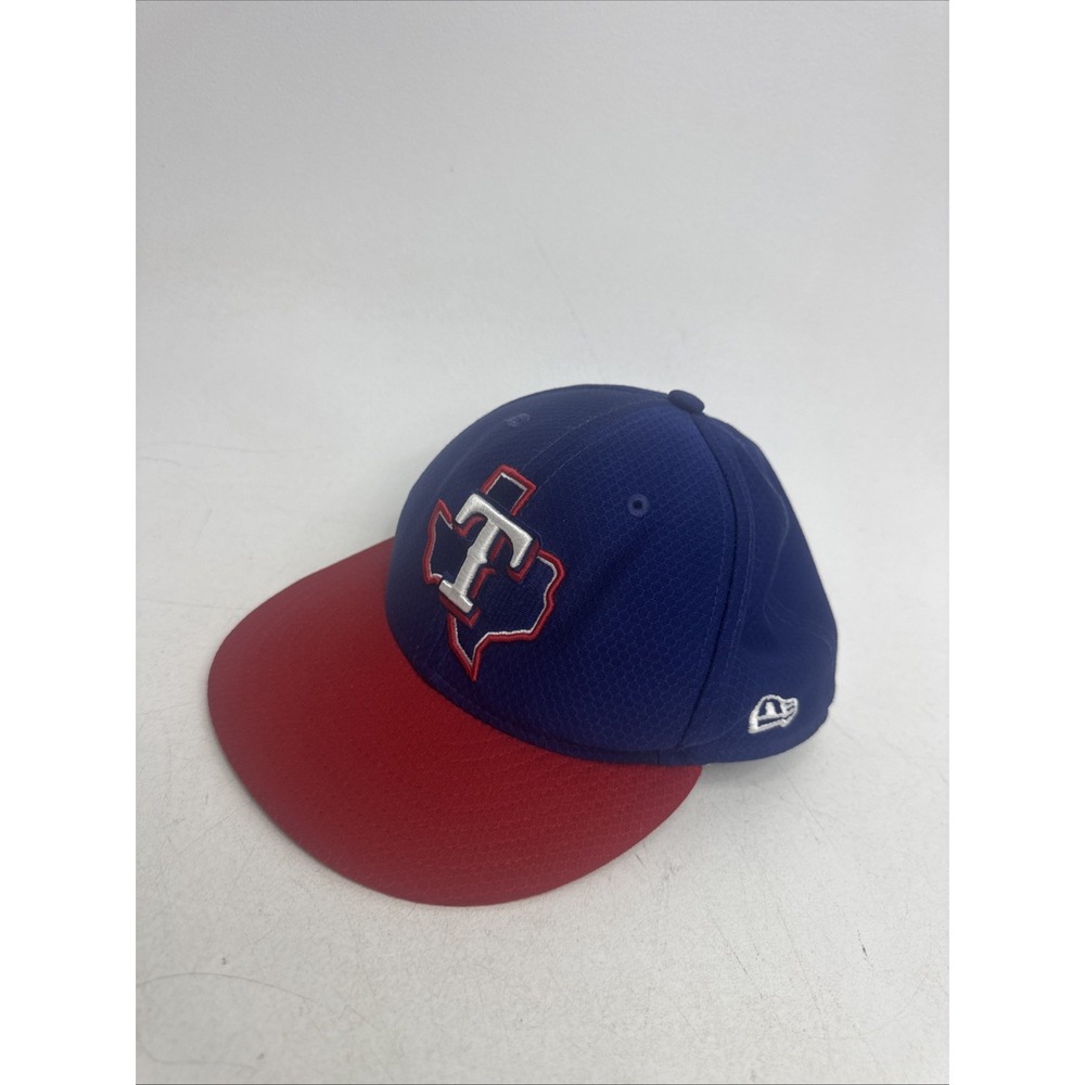 Texas Rangers New Era 59Fifty 7-1/8 Blue & Red Fitted MLB Baseball Hat